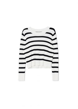 Cropp - Sweter w paski - kremowy ze sklepu Cropp w kategorii Swetry damskie - zdjęcie 164439832