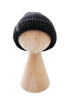 Lullalove Wełniana czapka w kolorze antracytowym ze sklepu Limango Polska w kategorii Czapki dziecięce - zdjęcie 164443841