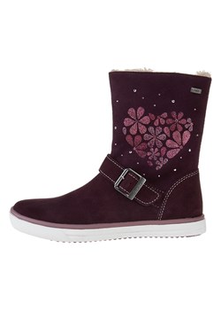 Lurchi Skórzane botki zimowe "Savi" w kolorze bordowym ze sklepu Limango Polska w kategorii Buty zimowe dziecięce - zdjęcie 164444402