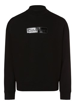 Calvin Klein Męska bluza nierozpinana Mężczyźni Bawełna czarny nadruk ze sklepu vangraaf w kategorii Bluzy męskie - zdjęcie 164454664