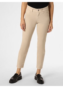 Cambio Spodnie Kobiety Bawełna beżowy jednolity ze sklepu vangraaf w kategorii Spodnie damskie - zdjęcie 164454701