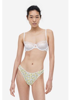 H & M - Figi brazilian 3-pak - Biały ze sklepu H&M w kategorii Majtki damskie - zdjęcie 164455394