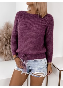 sweter estela fioletowy uni ze sklepu UBRA w kategorii Swetry damskie - zdjęcie 164461650