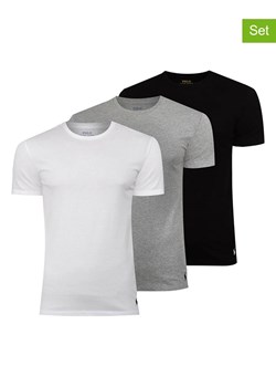 POLO RALPH LAUREN Koszulki (3 szt.) w kolorze białym, czarnym i szarym ze sklepu Limango Polska w kategorii T-shirty męskie - zdjęcie 164462341