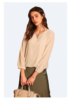 ASSUILI Bluzka w kolorze beżowym ze sklepu Limango Polska w kategorii Bluzki damskie - zdjęcie 164462614