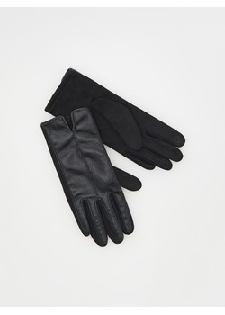 Reserved - Rękawiczki z imitacją skóry - czarny ze sklepu Reserved w kategorii Rękawiczki damskie - zdjęcie 164496640