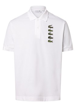 Lacoste Męska koszulka polo Mężczyźni Bawełna biały jednolity ze sklepu vangraaf w kategorii T-shirty męskie - zdjęcie 164498751