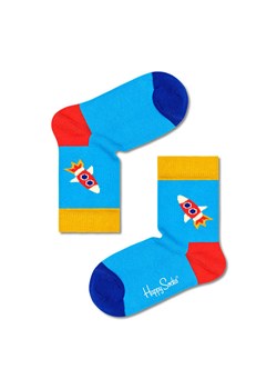 Happy Socks Skarpety &quot;Rocket&quot; w kolorze niebieskim ze wzorem ze sklepu Limango Polska w kategorii Skarpetki dziecięce - zdjęcie 164503730