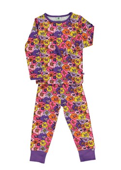 Småfolk Piżama &quot;Flower&quot; w kolorze liliowym ze sklepu Limango Polska w kategorii Piżamy dziecięce - zdjęcie 164504004