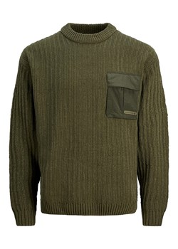 Jack &amp; Jones Sweter &quot;Metro&quot; w kolorze oliwkowym ze sklepu Limango Polska w kategorii Swetry męskie - zdjęcie 164504883