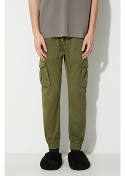 Alpha Industries spodnie męskie kolor zielony ze sklepu PRM w kategorii Spodnie męskie - zdjęcie 164507494
