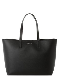 HUGO Damska torba shopper Kobiety czarny jednolity ze sklepu vangraaf w kategorii Torby Shopper bag - zdjęcie 164509464