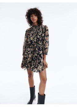 Reserved - Wzorzysta sukienka mini - czarny ze sklepu Reserved w kategorii Sukienki - zdjęcie 164511723