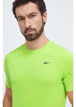 Reebok t-shirt treningowy Activchill kolor zielony gładki ze sklepu ANSWEAR.com w kategorii T-shirty męskie - zdjęcie 164514214