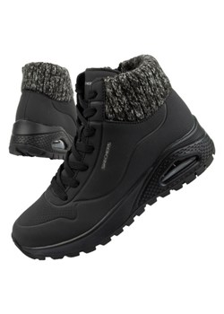 Buty Skechers Uno Rugged W 167988 Blk czarne ze sklepu ButyModne.pl w kategorii Workery damskie - zdjęcie 164515000