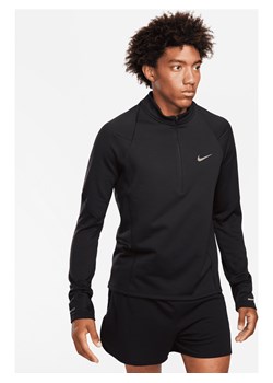 Męska bluza do biegania z zamkiem 1/2 Therma-FIT Nike Repel - Czerń ze sklepu Nike poland w kategorii Bluzy męskie - zdjęcie 164516063