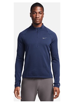 Męska bluza do biegania z zamkiem 1/2 Therma-FIT Nike Repel - Niebieski ze sklepu Nike poland w kategorii Bluzy męskie - zdjęcie 164516082