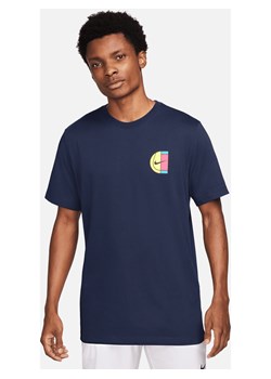 Męski T-shirt do tenisa NikeCourt - Niebieski ze sklepu Nike poland w kategorii T-shirty męskie - zdjęcie 164516103