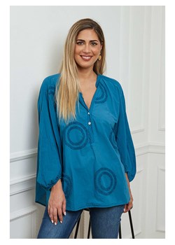 Plus Size Company Bluzka &quot;Erjie&quot; w kolorze niebieskim ze sklepu Limango Polska w kategorii Bluzki damskie - zdjęcie 164521402