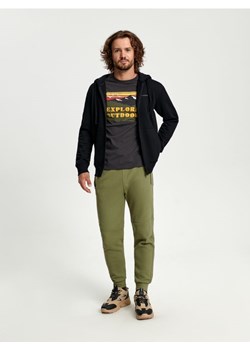 Sinsay - Spodnie dresowe jogger - zielony ze sklepu Sinsay w kategorii Spodnie męskie - zdjęcie 164525331
