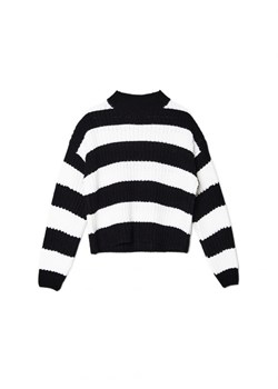Cropp - Czarno-biały sweter w paski - czarny ze sklepu Cropp w kategorii Swetry damskie - zdjęcie 164527173