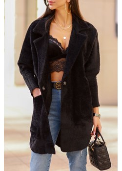 Narzutka damska LIORA BLACK ze sklepu Ivet Shop w kategorii Płaszcze damskie - zdjęcie 164527573