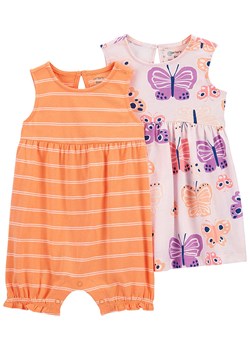 carter&apos;s 2-częściowy zestaw w kolorze pomarańczowo-jasnoróżowym ze sklepu Limango Polska w kategorii Komplety niemowlęce - zdjęcie 164534003