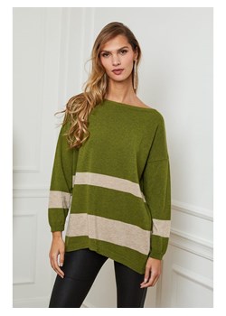 Joséfine Sweter &quot;Enova&quot; w kolorze khaki ze sklepu Limango Polska w kategorii Swetry damskie - zdjęcie 164545420