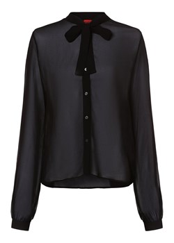 HUGO Bluzka damska Kobiety wiskoza czarny jednolity ze sklepu vangraaf w kategorii Koszule damskie - zdjęcie 164546981