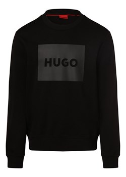 HUGO Męska bluza nierozpinana Mężczyźni Bawełna czarny nadruk ze sklepu vangraaf w kategorii Bluzy męskie - zdjęcie 164546984