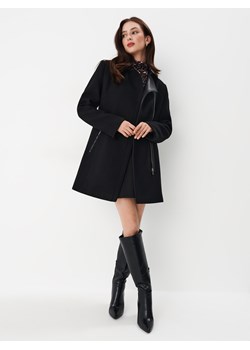 Mohito - Płaszcz z wełną - czarny ze sklepu Mohito w kategorii Płaszcze damskie - zdjęcie 164548544
