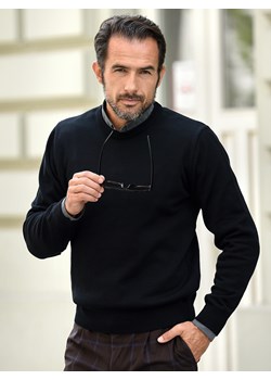 Sweter męski Bond pod szyję - czarny - M ze sklepu Swetry Lasota w kategorii Swetry męskie - zdjęcie 164554344
