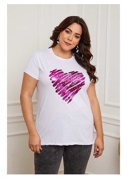 Plus Size Company Koszulka &quot;Feredl&quot; w kolorze białym ze sklepu Limango Polska w kategorii Bluzki damskie - zdjęcie 164557184