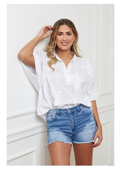 Plus Size Company Bluzka w kolorze białym ze sklepu Limango Polska w kategorii Bluzki damskie - zdjęcie 164557290