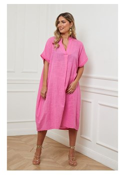 Plus Size Company Sukienka w kolorze różowym ze sklepu Limango Polska w kategorii Sukienki - zdjęcie 164557310