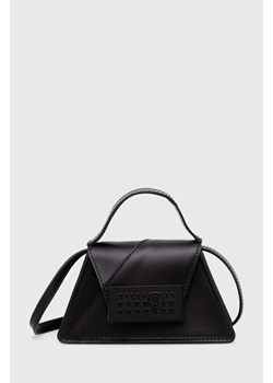 MM6 Maison Margiela torebka skórzana Mini Bag kolor czarny SB6ZI0009 ze sklepu PRM w kategorii Kuferki - zdjęcie 164558930