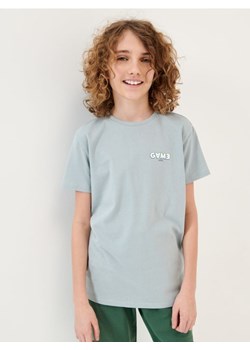Sinsay - Koszulka z nadrukiem - błękitny ze sklepu Sinsay w kategorii T-shirty chłopięce - zdjęcie 164562701