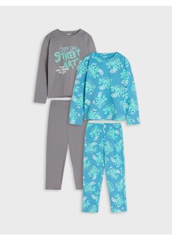 Sinsay - Piżamy 2 pack - niebieski ze sklepu Sinsay w kategorii Piżamy dziecięce - zdjęcie 164562723