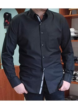 Bodara koszula czarna z szarymi dodatkami , długi rękaw, męska SLIM ze sklepu ATELIER-ONLINE w kategorii Koszule męskie - zdjęcie 164564023
