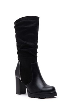 Foreverfolie Kozaki w kolorze czarnym ze sklepu Limango Polska w kategorii Kozaki damskie - zdjęcie 164572682