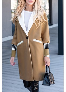 Płaszcz damski GRATEMALA BEIGE ze sklepu Ivet Shop w kategorii Płaszcze damskie - zdjęcie 164575181