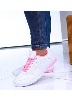 Biało różowe damskie buty sportowe /E5-3 14983 S341/ ze sklepu Pantofelek24.pl w kategorii Buty sportowe damskie - zdjęcie 164578490