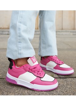 Biało-różowe sneakersy Allegrezze ze sklepu gemre w kategorii Buty sportowe damskie - zdjęcie 164580692