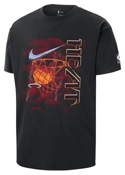 T-shirt męski Nike NBA Miami Heat Courtside Max90 - Czerń ze sklepu Nike poland w kategorii T-shirty męskie - zdjęcie 164581602