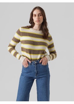 Vero Moda Sweter w kolorze brązowo-kremowym ze sklepu Limango Polska w kategorii Swetry damskie - zdjęcie 164650501