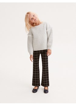 Reserved - Spodnie flare w kratę - czarny ze sklepu Reserved w kategorii Spodnie dziewczęce - zdjęcie 164689261