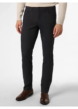 BRAX Spodnie Mężczyźni Bawełna antracytowy wzorzysty ze sklepu vangraaf w kategorii Spodnie męskie - zdjęcie 164690021