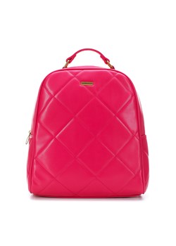 Damski plecak z geometrycznie pikowanym przodem różowy ze sklepu WITTCHEN w kategorii Plecaki - zdjęcie 164690890