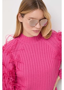 Michael Kors okulary przeciwsłoneczne ARCHES damskie kolor różowy 0MK1138 ze sklepu ANSWEAR.com w kategorii Okulary przeciwsłoneczne damskie - zdjęcie 164691884