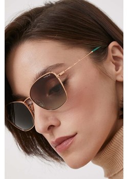 VOGUE okulary przeciwsłoneczne damskie kolor brązowy ze sklepu ANSWEAR.com w kategorii Okulary przeciwsłoneczne damskie - zdjęcie 164691904